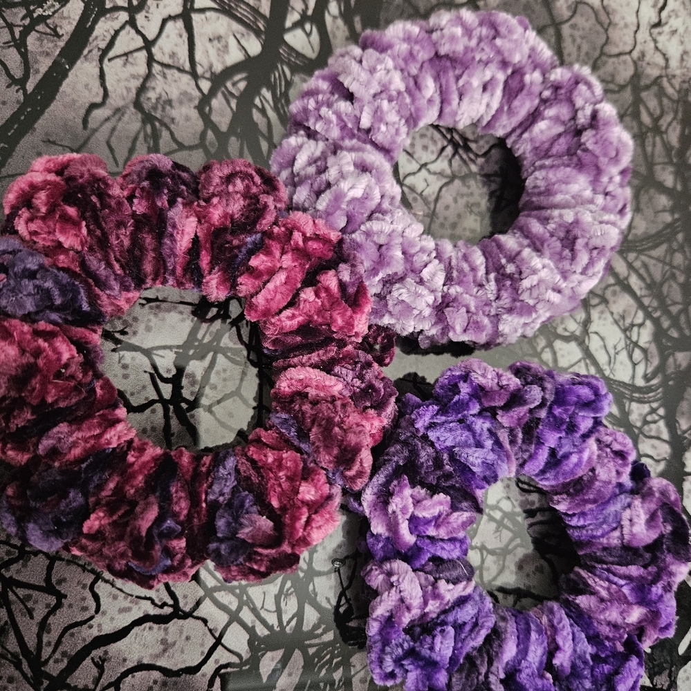 Crochet Halloween Scrunchies